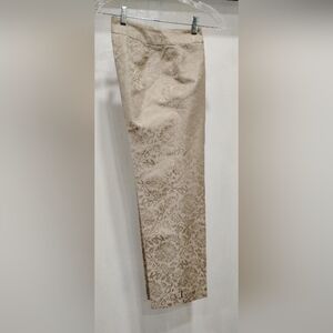 OYSTER SILK WOOL PAINTED PANTS NWOT